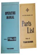 Takisawa TSL-D Operating Manual & Parts List